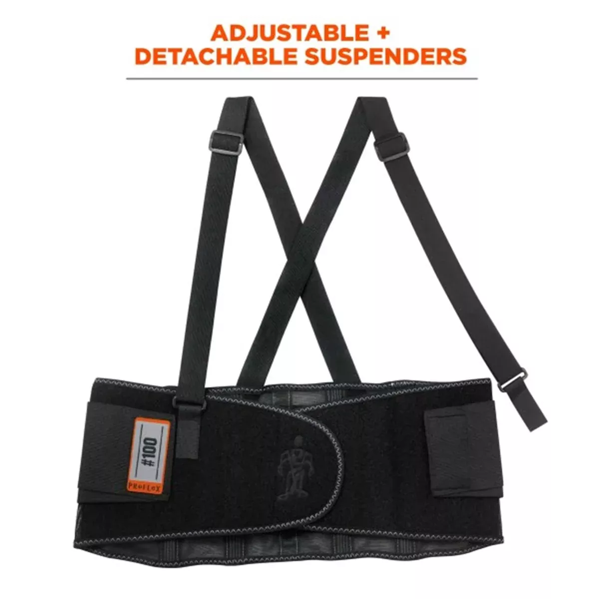 Ergodyne 100 4XL Black Back Support