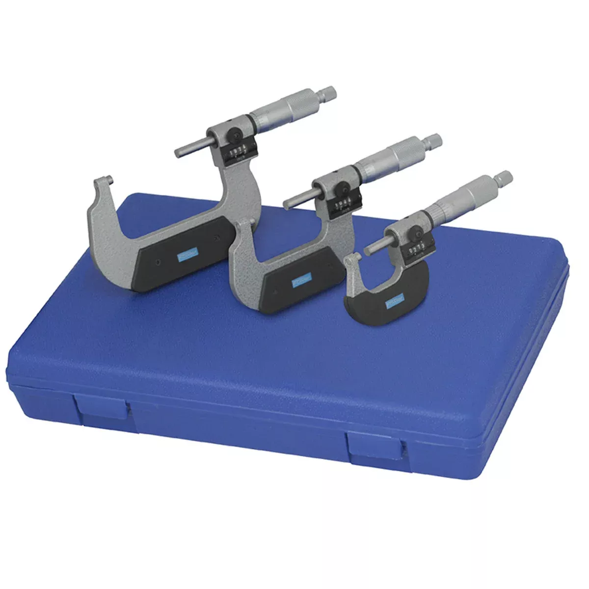 Fowler 0-4"" Digit Counter Micrometer Set