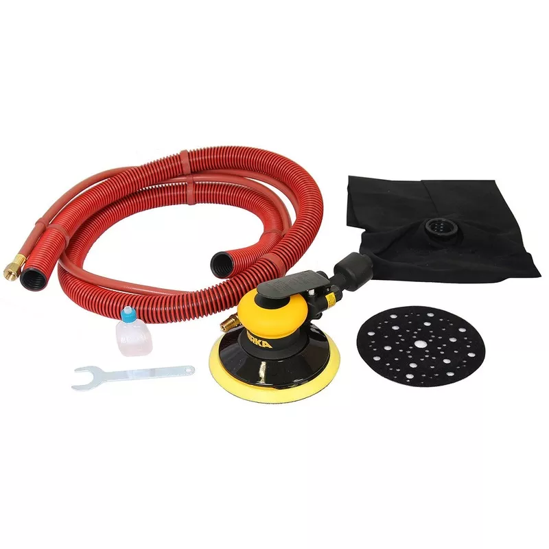 Mirka 5 in. Pneumatic Orbital Sander w/ Self-Generating Vacuum, 5 mm Orbit MR-5SGV