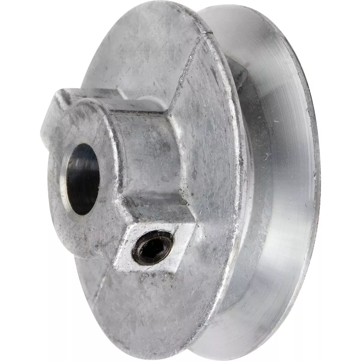 V-groove Die-cast Pulley, 1/2 Bore X 2.5 In. Dia.